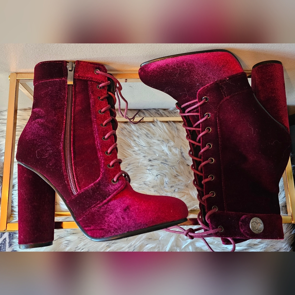 Sexy Womens Lace Up Ankle Boots